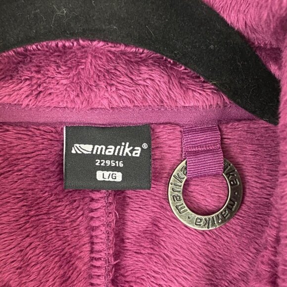 Marika Purple Hooded Fleece Jacket with Plush Lining - Picture 7 of 10